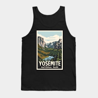 Yosemite National Park Vintage Travel Poster Tank Top